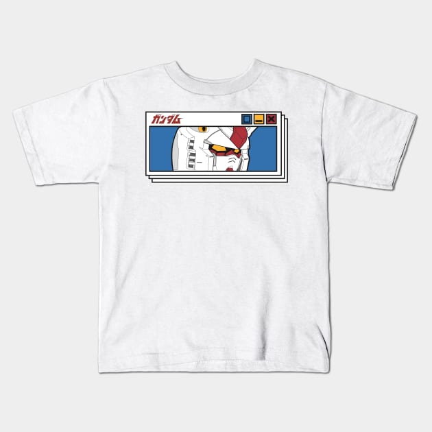 Gundam exe Kids T-Shirt by WahyudiArtwork